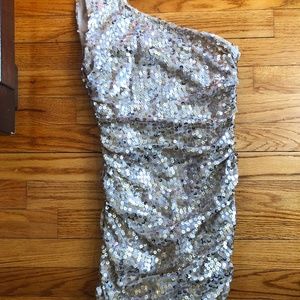 Sequin One Shoulder Dress